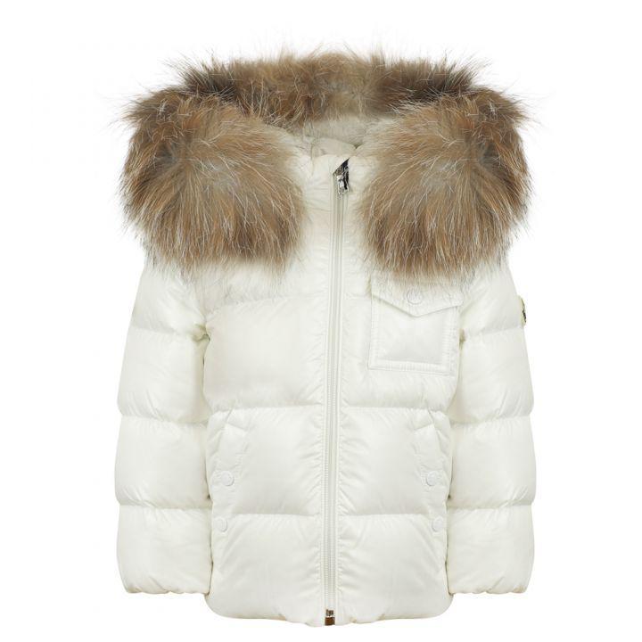 商品Moncler|Ivory Infant K2 Hooded Jacket,价格¥3968,第1张图片