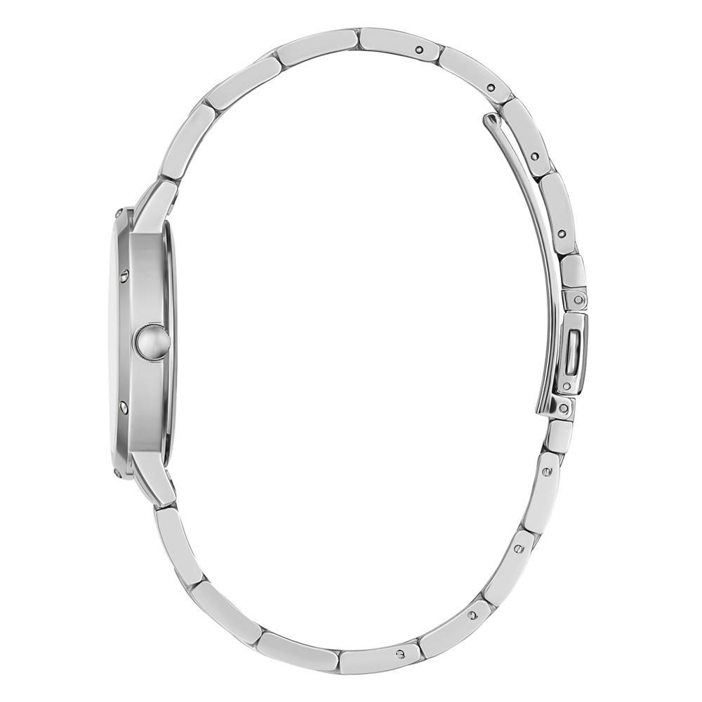 商品GUESS|Women's Silver-Tone Stainless Steel Bracelet Watch, 34mm,价格¥743,第5张图片详细描述