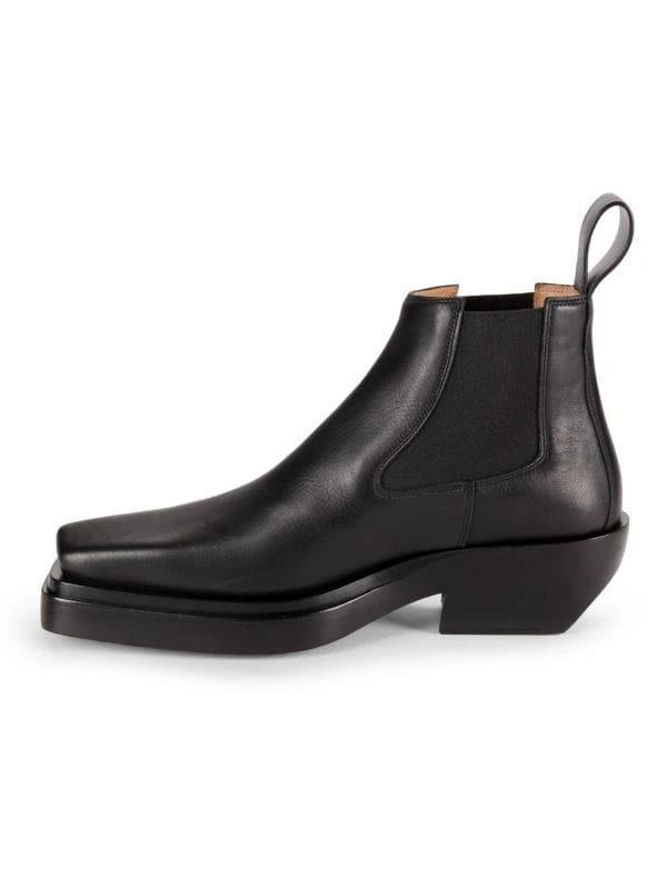 商品Bottega Veneta|Leather Block Chelsea Boots,价格¥1897,第4张图片详细描述