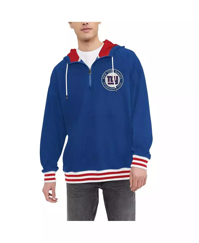 商品Tommy Hilfiger|Men's Royal New York Giants Aaron Quarter-Zip Hoodie,价格¥561,第1张图片