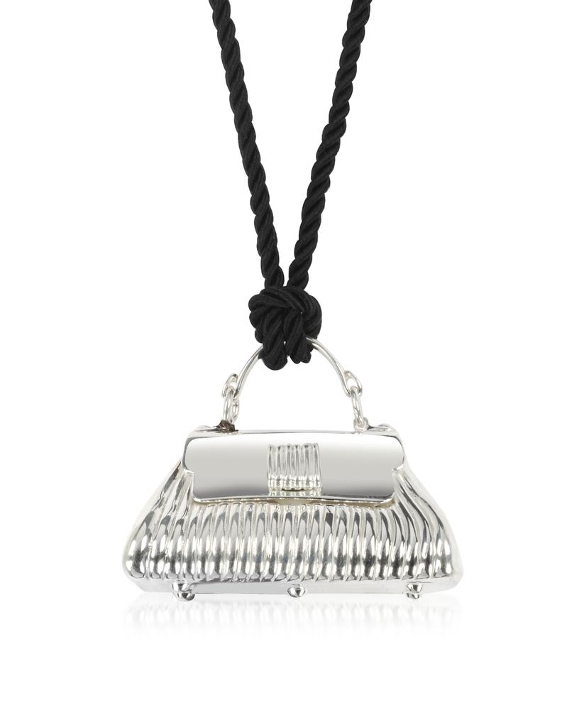 Sterling Silver Bag Necklace商品第1张图片规格展示