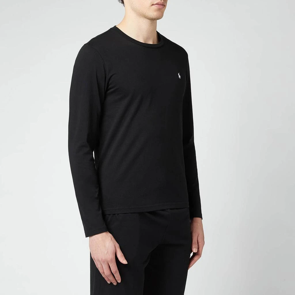 商品Ralph Lauren|Polo Ralph Lauren Men's Liquid Cotton Long Sleeve T-Shirt - Polo Black,价格¥230,第1张图片