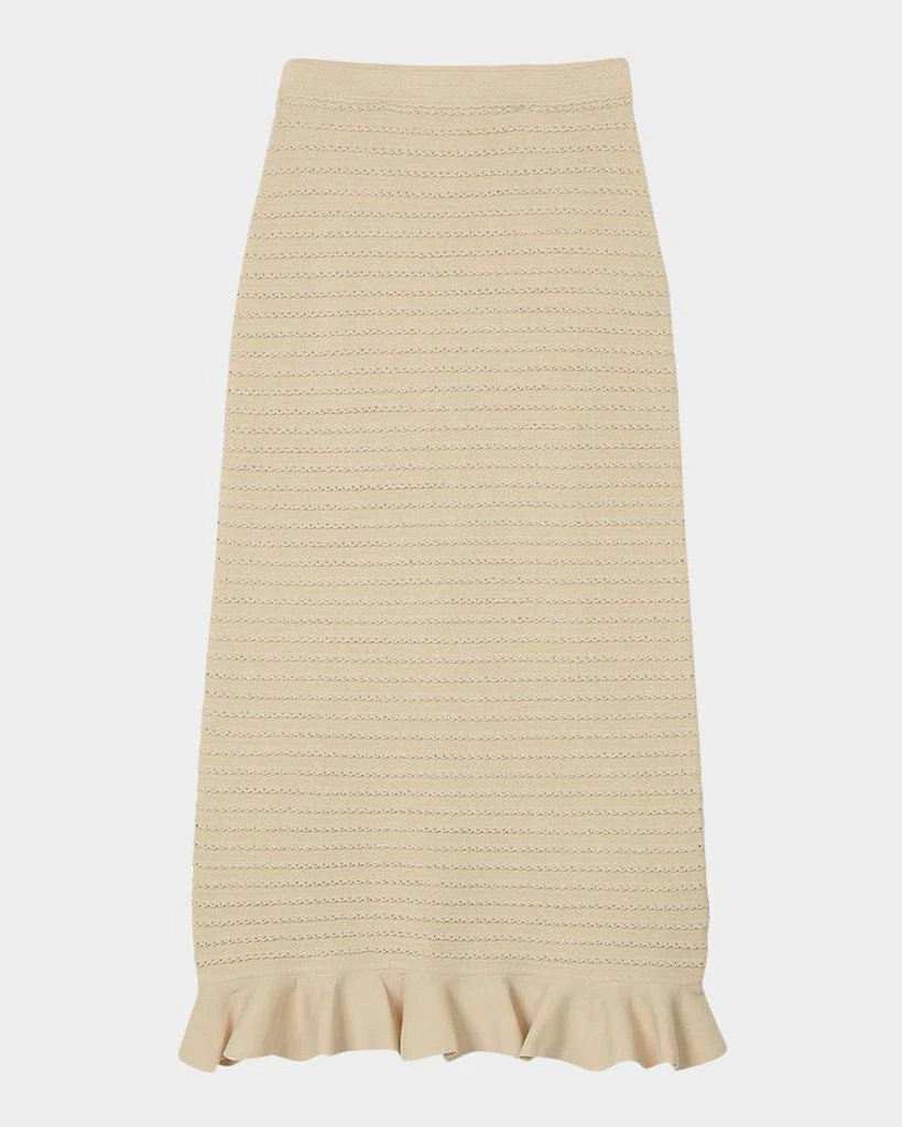 商品Sandro|Merveilleuse Embellished Midi Skirt,价格¥3483,第1张图片