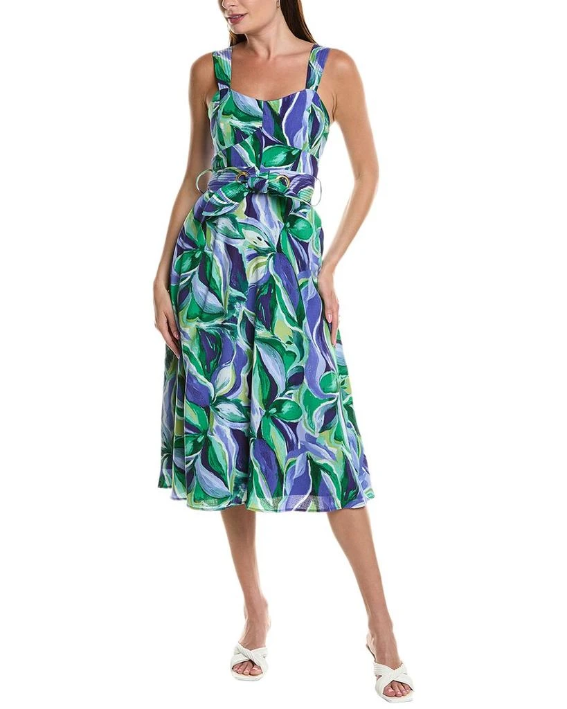 商品Tahari|Petite Midi Dress,价格¥631,第1张图片