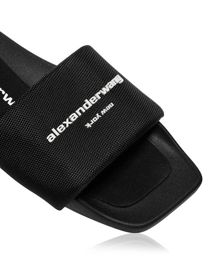 商品Alexander Wang|Women's Logo Pool Slides,价格¥1308,第5张图片详��细描述