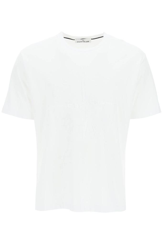 商品Stone Island|T-SHIRT WITH WIND ROSE EMBROIDERY,价格¥1217,第1张图片