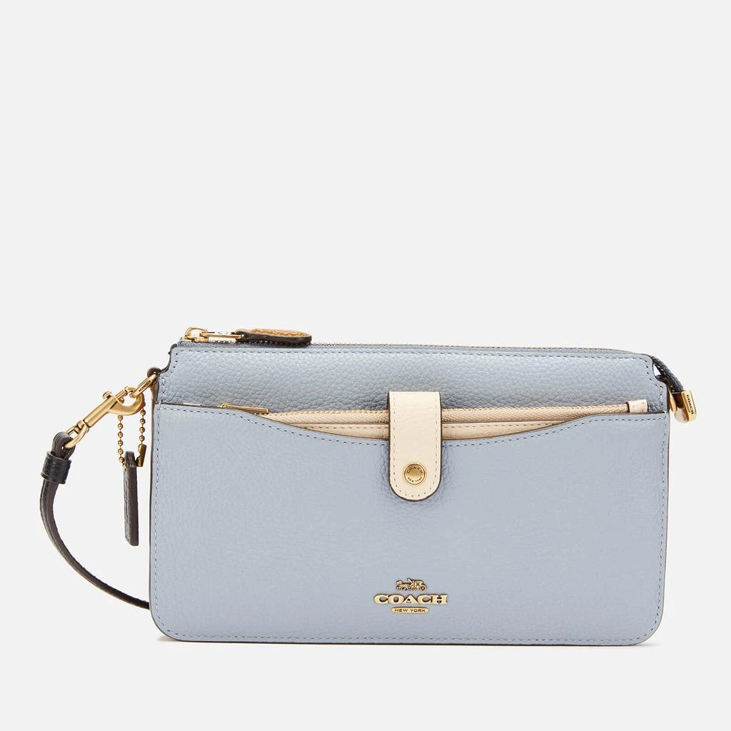 商品Coach|Coach Women's Colorblock Wallet/Cross Body Bag - Mist Straw Multi,价格¥942,第1张图片