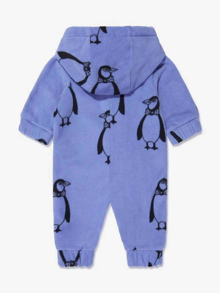 商品Mini Rodini|Baby Penguin Fleece Onesie in Blue,价格¥526,第2张图片详细描述