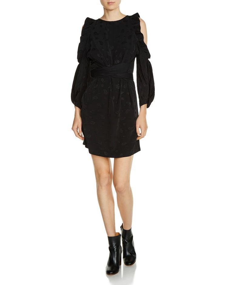 商品Maje|Rod Cold-Shoulder Dress,价格¥1170,第1张图片