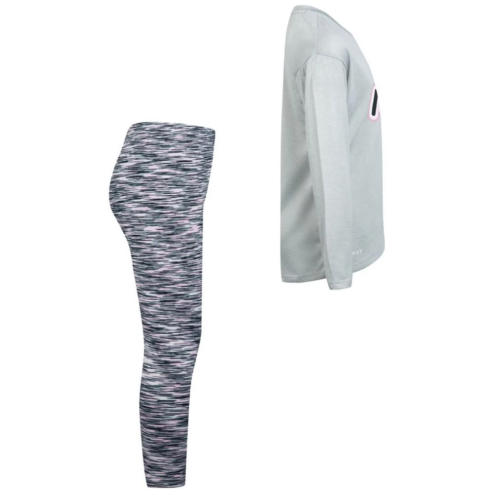商品NIKE|Little Girls Crossover Tunic T-shirt and Leggings, 2 Piece Set,价格¥217,第4张图片详细描述