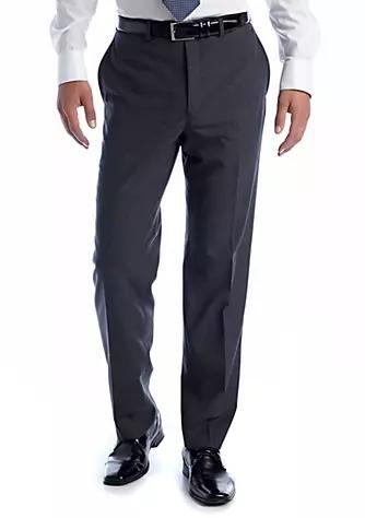 商品Ralph Lauren|Grey Elvan Flat Front Pants,价格¥708,第1张图片