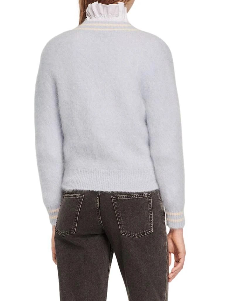 商品Sandro|Ecume Mohair V-Neck Sweater,价格¥1377,第3张图片详细描述