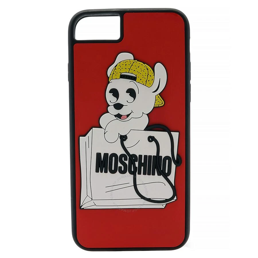 商品Moschino|Moschino Red Unisex Pudgy Dog IPhone 7 Case,价格¥202,第1张图片