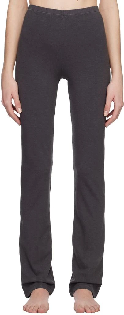 商品SKIMS|Gray Outdoor Basics Split Hem Leggings,价格¥394,第1张图片