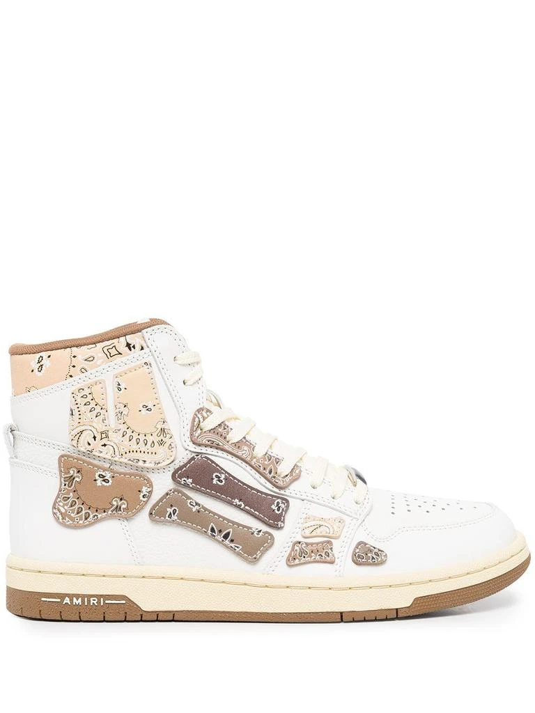 商品AMIRI|Bandana skel top hi sneakers,价格¥3722,第1张图片