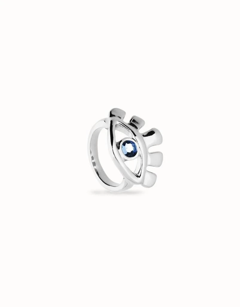 商品UNOde50|Unode50 - Women's Eye-shaped Ring With Faceted Blue Crystal,价格¥812,第2张图片详细描述