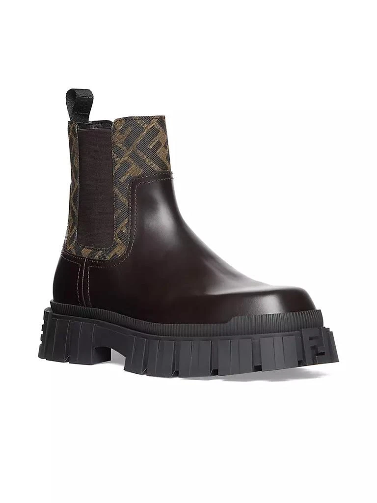 商品Fendi|Force Leather Lug-Sole Chelsea Boots,价格¥8101,第2张图片详细描述