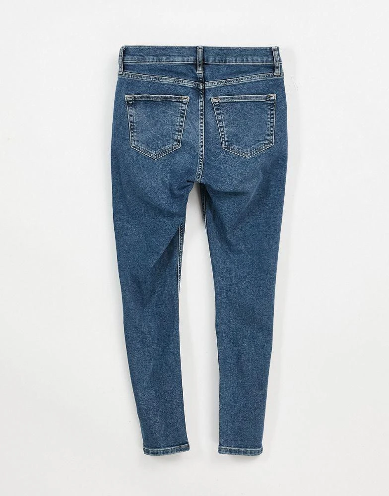 商品Topshop|Topshop Maternity under bump Jamie jeans with rips in green cast,价格¥220,第2张图片详细描述