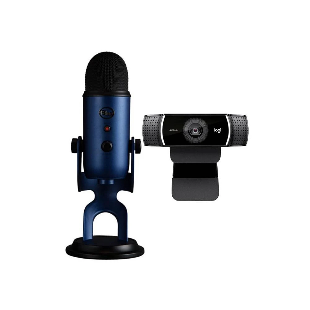 商品Logitech|Blue Microphones Yeti Usb Microphone (Midnight Blue) With Webcam,价格¥1492,第1张图片