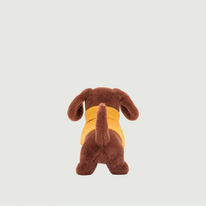 商品Jellycat|Yellow wiener dog sweatshirt Dark Brown JELLYCAT,价格¥282,第3张图片详细描述