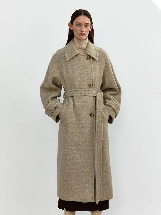 商品MOHAN|Tow Tweed Wool Soutien Coat (2 Colors),价格¥1750,第1张图片