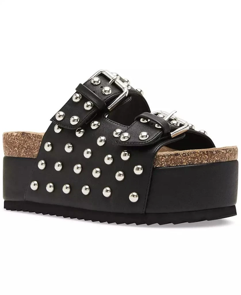 商品Steve Madden|Women's Kali-S Studded Platform Footbed Sandals,价格¥483,第1张图片