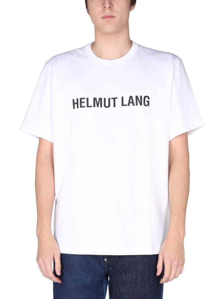 商品Helmut Lang|Helmut Lang Logo Printed Crewneck T-Shirt,价格¥618,第4张图片详细描述