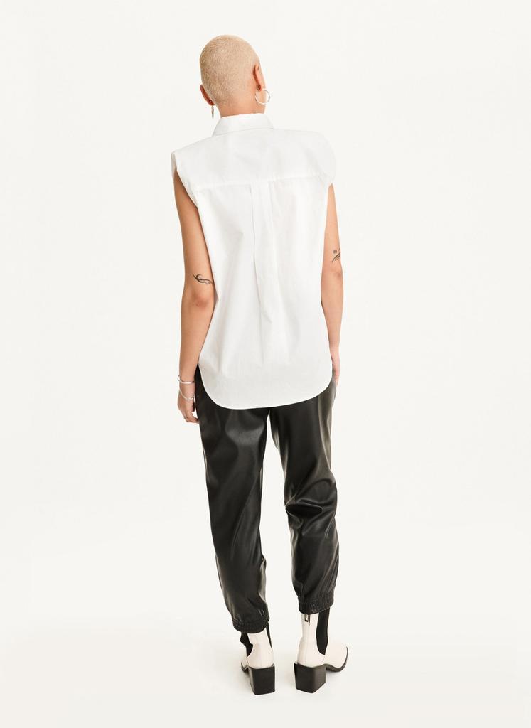 商品DKNY|Sleeveless Shoulder Pad Top,价格¥585,第7张图片详细描述