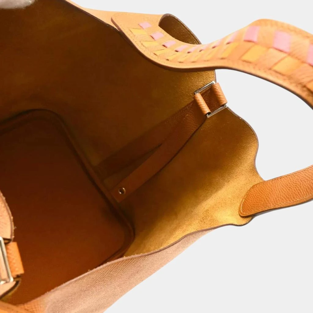 商品[二手商品] Hermes|Hermes Gold Epsom Leather Picotin Lock MM Tote Bag,价格¥32959,第5张图片详细描述