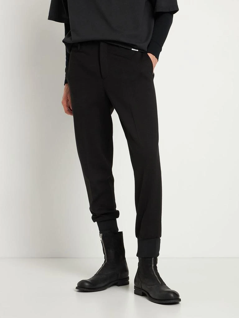 商品Neil Barrett|Slim Rib Cuff Wool Jersey Pants,价格¥2272,第2张图片详细描述