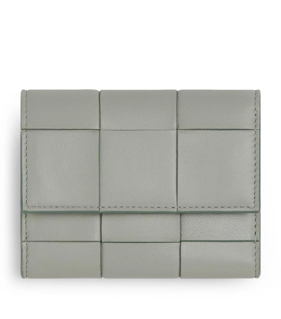 商品Bottega Veneta|Leather Intreccio Trifold Wallet,价格¥6610,第1张图片