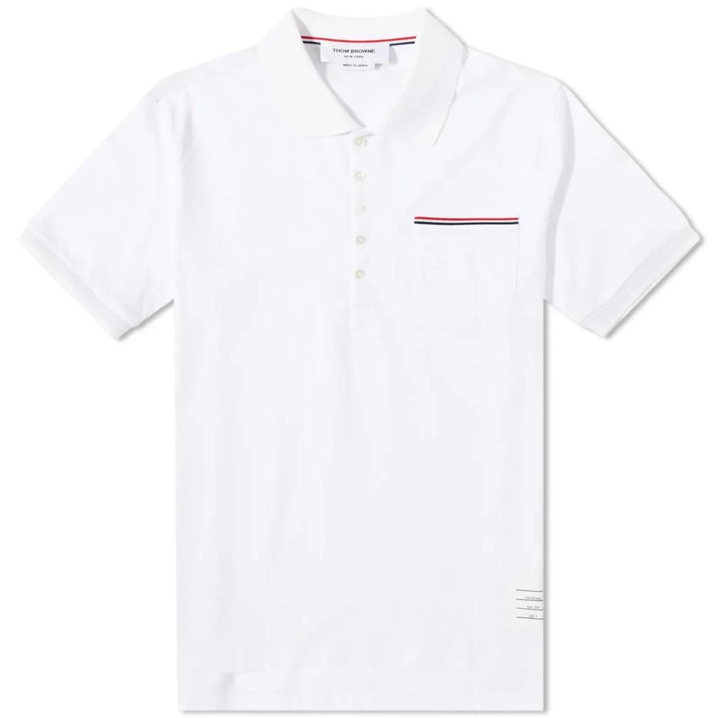 商品Thom Browne|Thom Browne Mercerised Pique Polo,价格¥1369,第1张图片