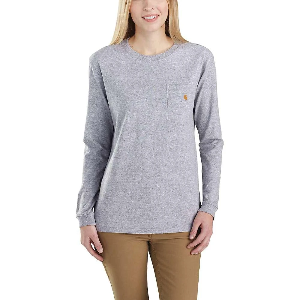 商品Carhartt|Carhartt Women's WK126 Workwear Pocket LS T-Shirt,价格¥207,第2张图片详细描述