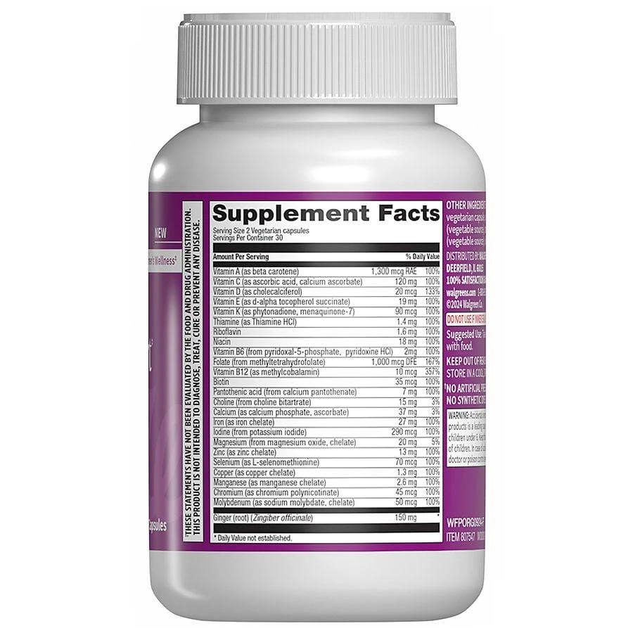 商品Walgreens Free & Pure|Prenatal 1st Trimester Nausea Support,价格¥98,第3张图片详细描述