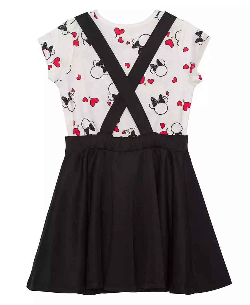 商品Disney|Toddler Girls Minnie Hearts Short Sleeve T-shirt and Dress, 2 Pc. Set,价格¥152,第2张图片详细描述