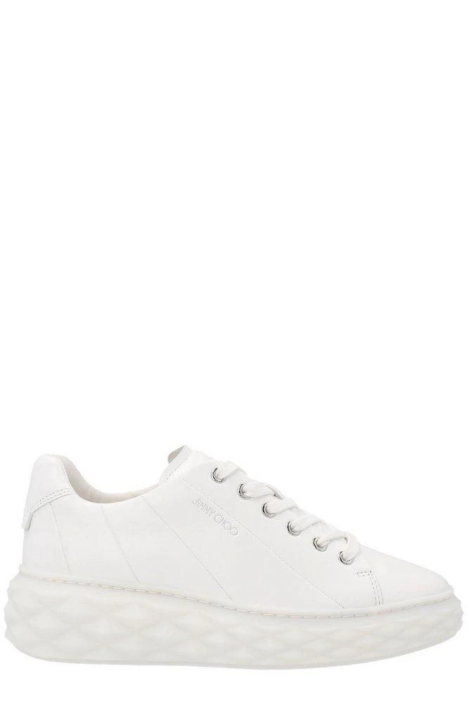 商品Jimmy Choo|Jimmy Choo Diamond Light Maxi/F Lace-Up Sneakers,价格¥1850,第1张图片