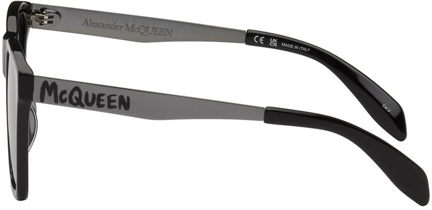 商品Alexander McQueen|Black Square Sunglasses,价格¥1924,第3张图片详细描述