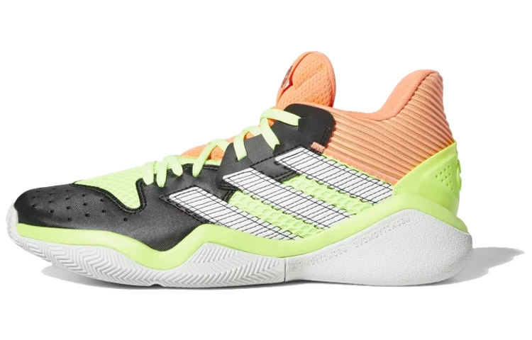 商品[国内直发] Adidas|adidas Harden Stepback 1 哈登后撤步 减震防滑耐磨 低帮  Bounce 篮球鞋 男款 黑绿橙拼接,价格¥430,第1张图片