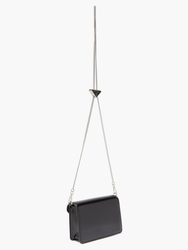 商品Prada|Triangle-logo buffed-leather shoulder bag,价格¥14889,第6张图片详细描述