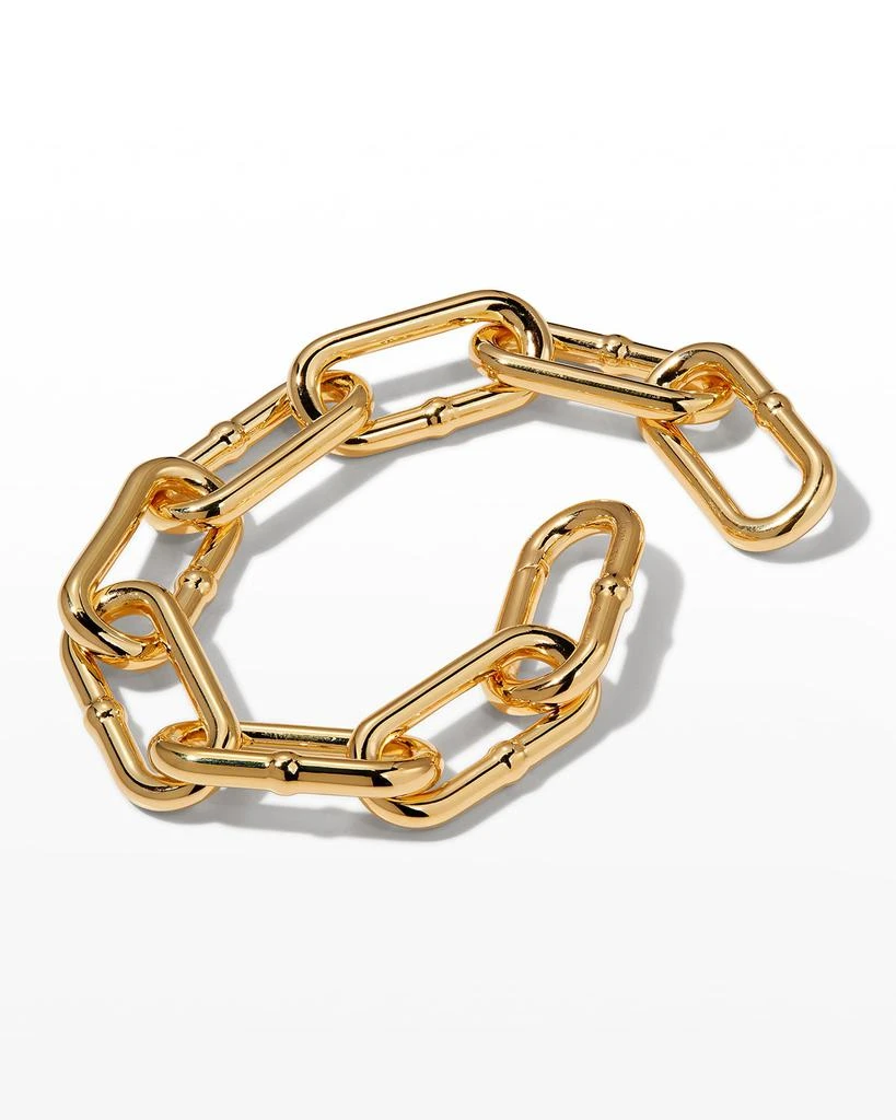 商品Bottega Veneta|Golden Sterling Silver Anchor Chain Bracelet,价格¥8109,第3张图片详细描述