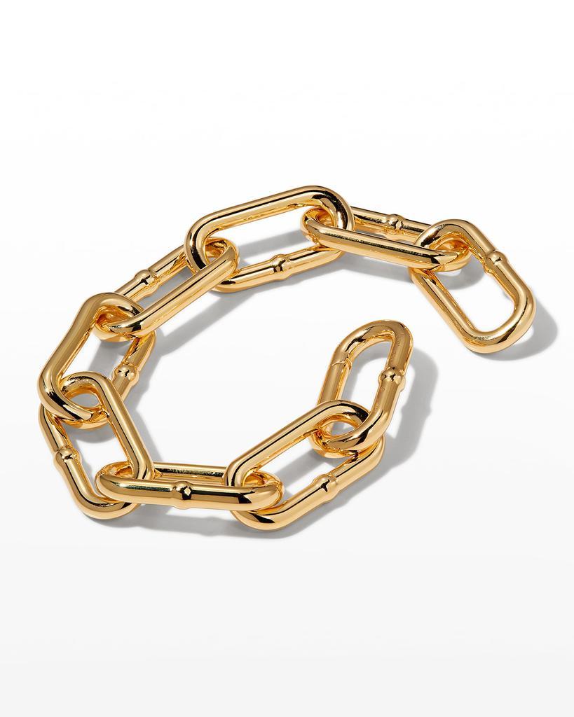 商品Bottega Veneta|Golden Sterling Silver Anchor Chain Bracelet,价格¥7334,第5张图片详细描述