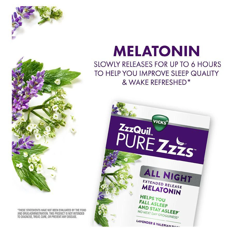 商品PURE Zzzs|All Night Extended Release Melatonin Sleep Aid,价格¥97,第4张图片详细描述