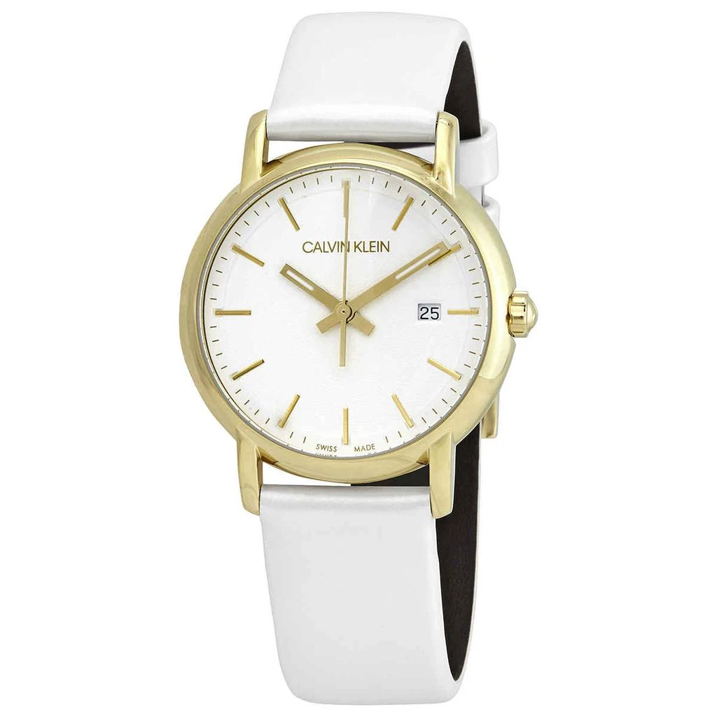 商品Calvin Klein|Calvin Klein Established Quartz Silver Dial Ladies Watch K9H235L6,价格¥446,第1张图片