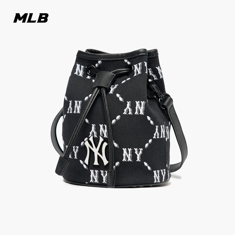 商品[国内直发] MLB|【官方防伪验证 国内发】MLB 韩国女士NY小号水桶包洋基道奇斜挎包女生LA时尚百搭休闲单肩包 3ABMS022N,价格¥272,第1张图片