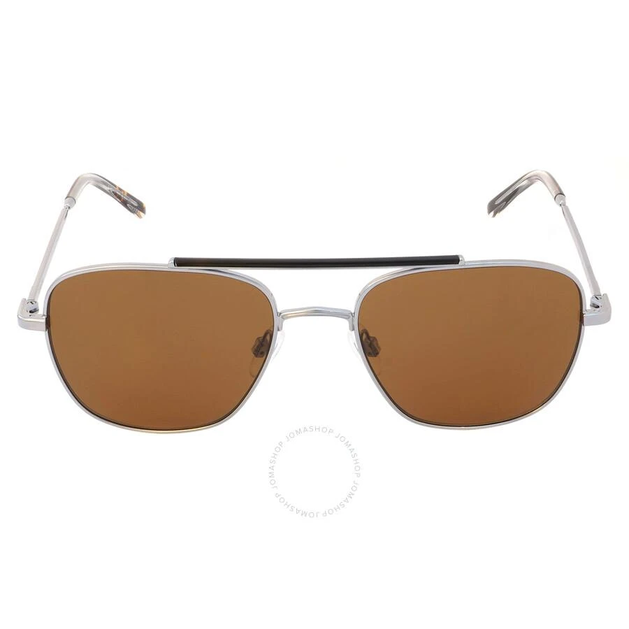 商品Calvin Klein|Brown Navigator Men's Sunglasses CK21104S 008 54,价格¥299,第1张图片
