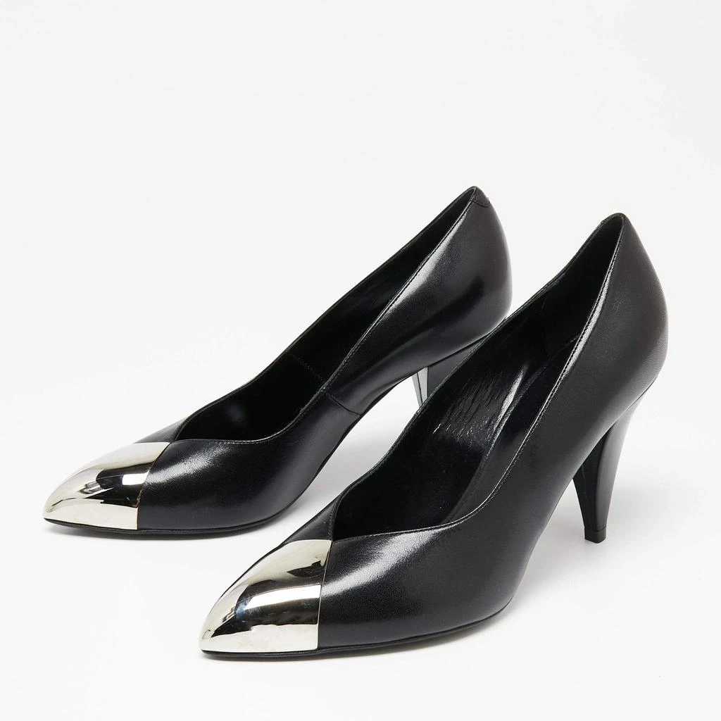 商品Celine|Celine Black Leather Pointed Toe Pumps Size 37,价格¥2606,第2张图片详细描述