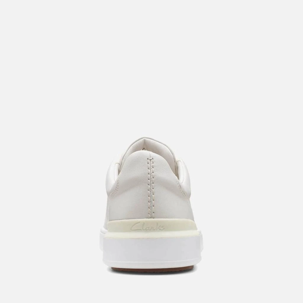 商品Clarks|CLARKS MEN'S COURTLITE LACE LEATHER CUPSOLE TRAINERS - WHITE,价格¥499,第5张图片详细描述