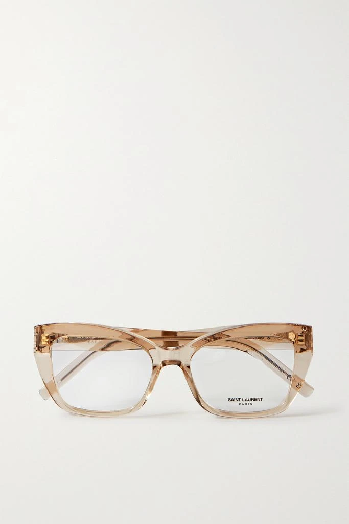 商品Yves Saint Laurent|Monogram H 板材 D 形框光学眼镜,价格¥3114,第1张图片