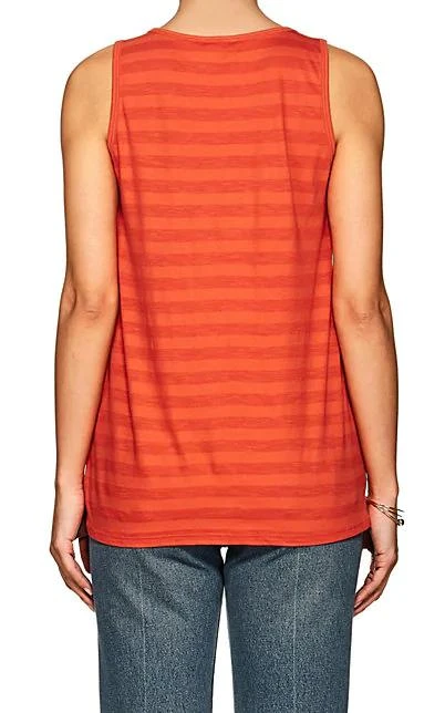 商品Lilla P|Striped Pima Cotton-Blend Peplum Tank,价格¥163,第2张图片详细描述