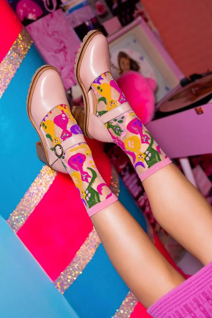 商品Sock Candy|Sock Candy Dopamine Cats Sheer Sock,价格¥140,第3张图片详细描述